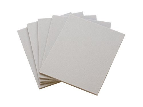 5 Piece Foam Rubber Sanding Sponge Assortment 100, 180, 220, 280, 400 Grit Jewelry Polishing Metal Finishing Abrasive Set