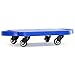 GSE Games & Sports Expert Blue Indoor Scooter Board with Safety Handles for Kids Ages 6-12, Plastic Floor Scooter Board with Rollers, Physical Education for Home, Homeschool Supplies