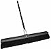 Quickie Bulldozer Smooth-surface Push Broom 24 inch, Black, Indoor and Outdoor Cleaning, Steel Handle, Professional-Grade, Sweep Home/Garage/Kitchen/Hallways (538)