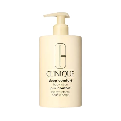 Clinique Deep Comfort Body Lotion With Pump, Lightweight Moisturiser Relieves Dry, Flaky Skin With Panthenol