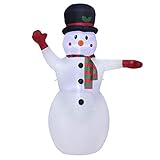 GABOSS 8Ft Christmas Inflatable Snowman LED Light Up Christmas Xmas for Blow Up Yard Decoration,ndoor Outdoor Garden Christmas Decoration