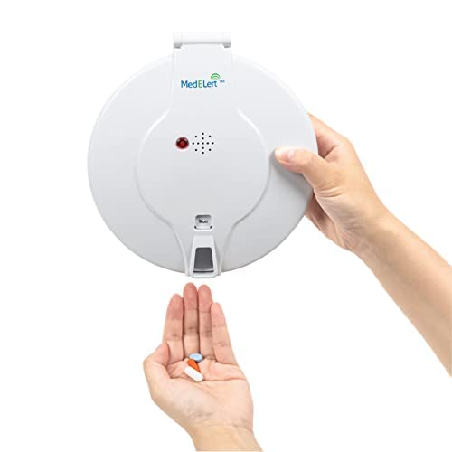 MedELert Medication Dispenser with Automatic Lock Box 28 Sealed Pill