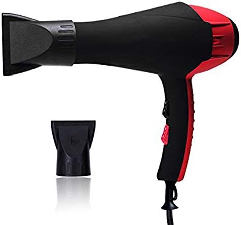 Hair Dryer, Powerful Wind 2300W Power Blue Water Negative Ion Hair Dryer, Hot and Cold Setting for Home and Hair Stylist, (Black and Red Stitching)