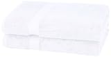 Pinzon Organic Cotton Bath Sheet Towel, Set of 2, White