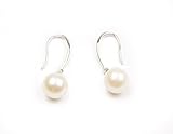 HinsonGayle AAA Handpicked 8-8.5mm Round Freshwater Cultured Pearl Dangle Earrings, Sterling Silver