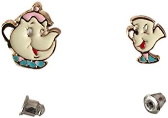 Beauty &amp; The Beast Mrs. Potts and Son Chip Teapot Set Stud Earring Set