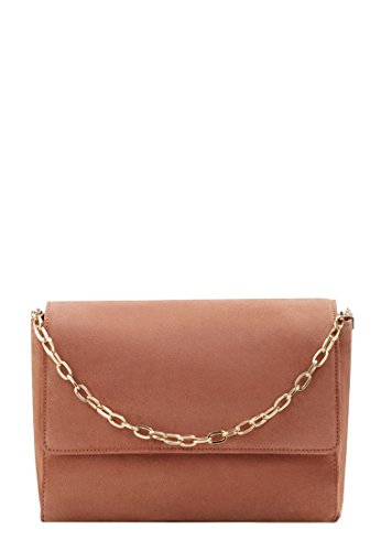 Violeta By Mango Womens Plus Size Leather Cross Body Bag
