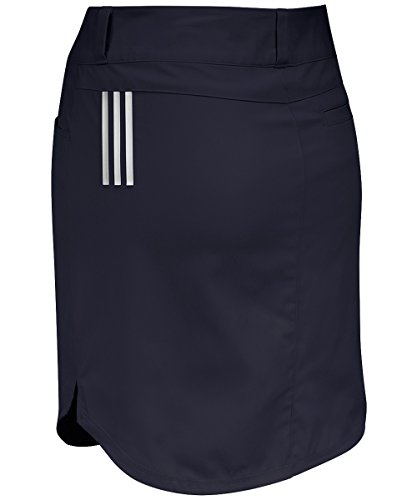 adidas Golf Women's Essentials 3-Stripes Skort, Night Navy, 6