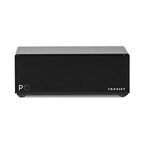 Crosley P10 Phono Preamp with standard audio amplifiers, included Outboard power supply