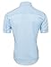 TAM WARE Mens Casual Chest Pocket Short Sleeve Button Down Shirts TWCMS06-SKYBLUE-US M