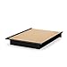 Basic Collection Platform Bed with Moulding - Queen Size - Black - Contemporary Design - by South Shore