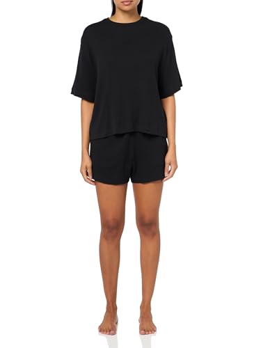 BOSS Ribbed Betty Short Set,black currant,XS