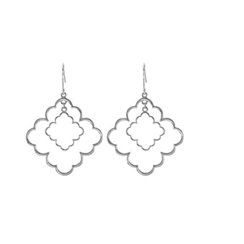 Decorative Earrings in Sterling Silver