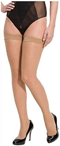 Ramanta Women Nurse School or Uniform Beige Thigh High Stocking Tights (Free Size, Pack of 1 Pair)