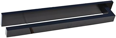 Wer Design Kagi Machined Anodized Aluminum Towel Bar Black (Left Mounted)