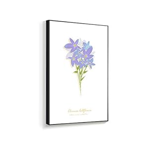 Framed Canvas Wall Art for Living Room, Bedroom Beautiful Bunch Flowers Canvas Prints for Home Decoration Ready to Hanging - 16x24 inches
