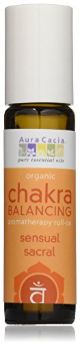 Aura Cacia Organic Chakra Balancing Roll-On, Sensual Sacral, 0.31 fluid ounce