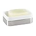 InterDesign Gia Bathroom Vanity Soap Dish, White