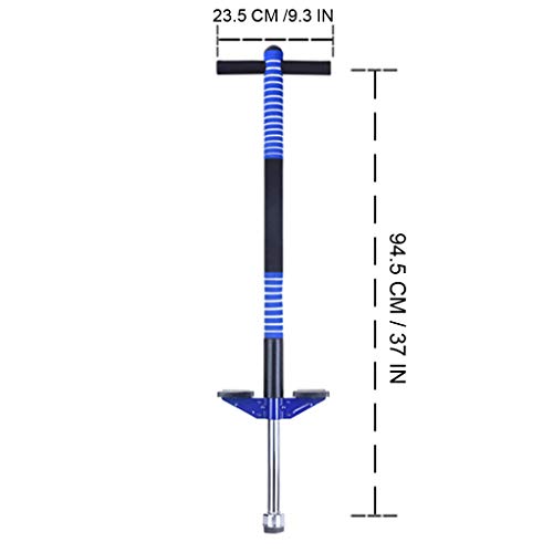 Pogo Stick for Kids, Mosunx Children Jumper Outdoor Fun Jumping Stick, Support 55-132 Pounds, Balance Training Fitness Practice Toy for Boys and Girls (Blue B, for Ages 5 & up (Supports 33-57 Lbs)) - Thumbnail 7