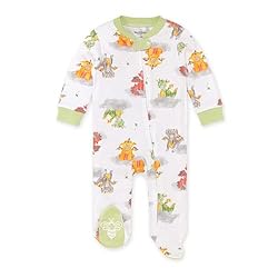 Burt's Bees Baby Boys Footed Pajamas, Sleep and