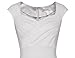 MUXXN Women's 1950s Retro Vintage Midi Cap Sleeve Summer Wedding Prom Party Swing Fit and Flared Dress Off White M