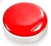 BUTTONCUFF Red & Silver Button Covers - for Your Shirts, Collars, Cuffs, Blouse and Jackets! (CS-red, 18mm)