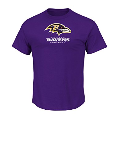 NFL Baltimore Ravens Men's UP4 Tee, Dark Purple, XX-Large