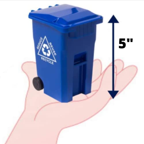 Wiosi Mini Curbside Garbage Trash Bin Pen Holder and Unique Tiny Size