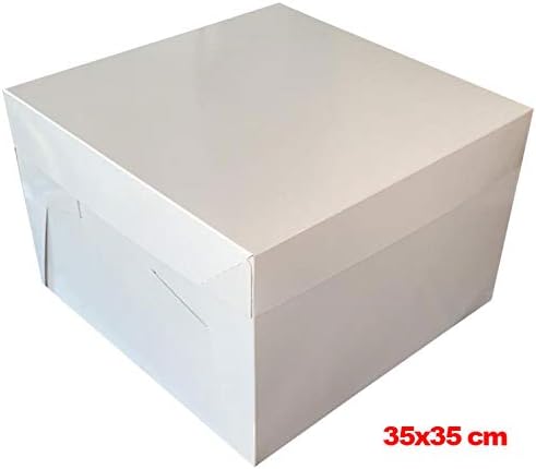 Caja para tartas (35 x 35 x 20 cm, 10 unidades): Amazon.es: Hogar