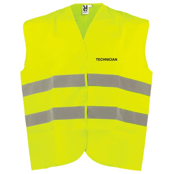 V Safety Unisex Adjustable Hi-vis Vest Hi Vis, Yellow, M-L UK