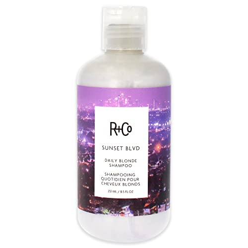 R+CO SUNSET BLVD DAILY BLONDE SHAMPOO | DAILY BRIGHTENING + COMBATS BRASSINESS + HYDRATING | VEGAN + CRUELTY-FREE | 8.5 OZ