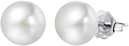 Titanium Hypoallergenic Earrings with White Swarovski Imitation Pearls, Swarovski jewelry