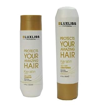 Luxliss Professional Protects Your Amazing Hair Keratin System Daily Care Shampoo - 250ml and Conditioner - 200ml
