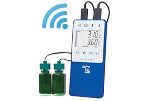 DIGI-SENSE Traceable Wi-Fi Data Logging Refrigerator/Freezer Thermometer Compatible with TraceableLIVE Cloud Service; 2 Bottle Probes