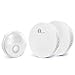 1byone Wireless Doorbell, Waterproof Door Chime Kit Operating at Over 500 Feet with LED Flash Battery-operated 2 Receivers and 1 Push Button , 36 Chimes, 6 Levels Volume, White