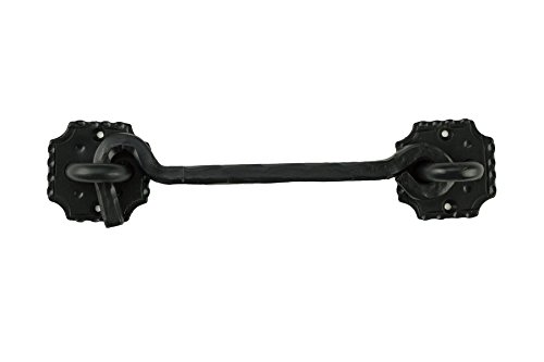 Heavy Duty Hand Forged 7.5" Hook Latch For Gates & Furniture Solid Iron Black Finish Hand Crafted - Thumbnail 2