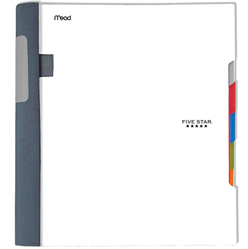 Five Star Advance Spiral Notebook, 5 Subject, College Ruled Paper, 200 Sheets, 11" x 8-1/2", White (73154)