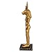Design Toscano Sekhmet Lion Goddess of the Egyptian Realm Figurine Statue, 8 Inch, Polyresin, Black and Gold