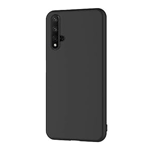 AICEK Compatible con Honor 20 Cover, Silicone Custodia Molle di TPU Sottile Bumper Case Nero - immagine 3