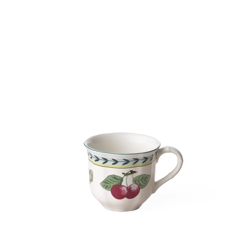 Villeroy & Boch French Garden Fleurence Mocha/Espresso Cup, 100 ml, Height: 6 cm, Premium Porcelain, White/Multicoloured