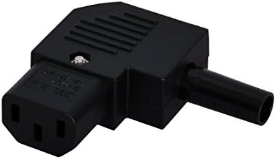 [5Pack] IEC 320 C13 Right Angle AC Power Socket Connector, Vertical Right Angle IEC C13 Power Plug Socket, IEC 3Pole DIY AC Plug Socket 10A 250V AC