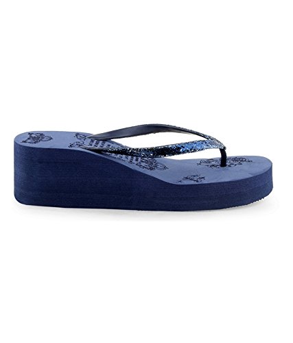 darling deals fashionable women"s flip flops blue sleepers
