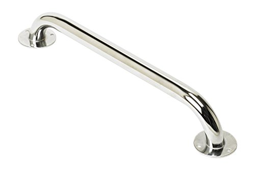 Homecraft Ringwood Grab Rail, Steel Safety Support Rail, Home Assist Handle for Bathtub, Shower, and Steps, Indoor/Outdoor Use, Easy Grip, Chrome Finish, 457 mm (Eligible for VAT relief in the UK)
