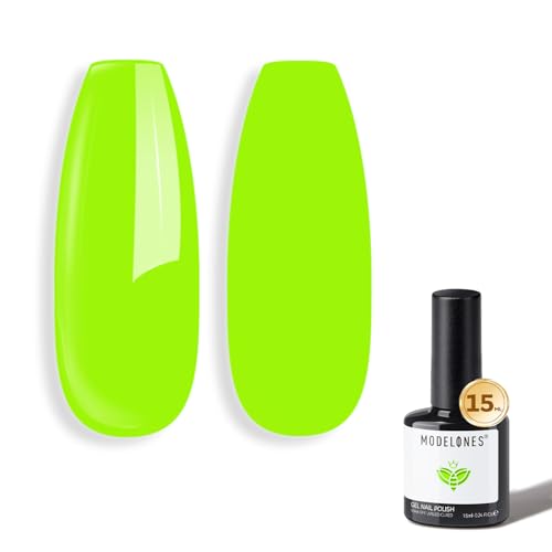 modelones Neon Green Gel Nail Polish