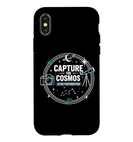 Capture the Cosmos Space Telescope Badge Design Case for iPhone X/XS
