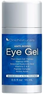 Anti Aging Eye Cream for Puffiness, Bags, Dark Circles, Wrinkles (72% Organic) - Eye Treatment for Crow's Feet and Under Eye Bags