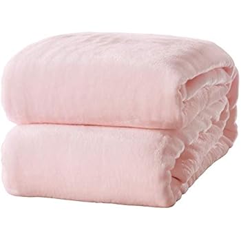 Home Fashion Designs Ultra Velvet Plush Fleece Super Soft Bed Blanket. Warm for Winter Ultimate Comfort. Marlo Collection (Full/Queen, Blush Pink)