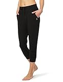 Baleaf Women's Active Yoga Lounge Capri Pocket Sweat Pants