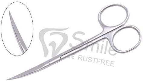 Iris Scissors 11.5cm CUR Dental Surgery For Trimming & Cutting Suture Hemostats