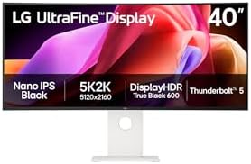 UltraWide™ 40U990A-W.AEU Ecran PC Ultra Large 40" - Dalle IPS résolution WUHD (5120x2160), 5ms GtG 120Hz, DisplayHDR™600, DCI-P3 99% (CIE1976), FreeSync Premium